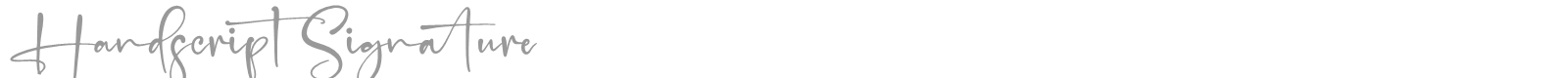 Handscript Signature font preview